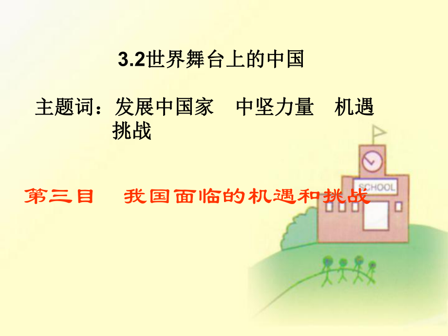 九年級政治 機遇與挑戰(zhàn) 課件_第1頁