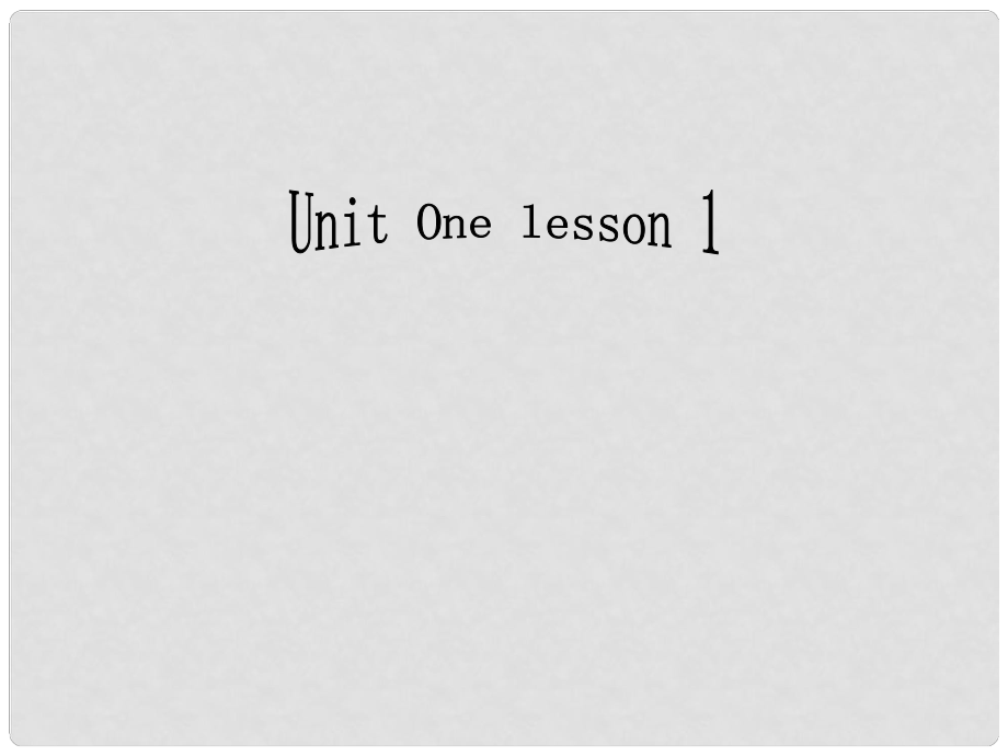 七年級英語下冊 Unit 1 lesson 1 Weather課件2 上海新世紀版_第1頁