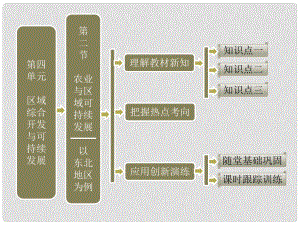 高考地理 第四單元 第二節(jié) 農(nóng)業(yè)與區(qū)域可持續(xù)發(fā)展—以東北地區(qū)為例課件 魯教版必修2