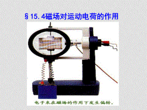 人教版八年級物理下冊 磁現(xiàn)象的電本質(zhì)磁場對運(yùn)動電荷的作用1