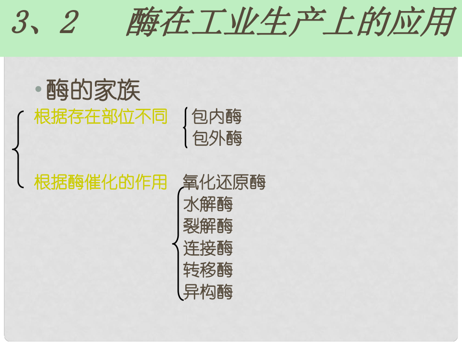 高二生物选修2 酶在工业生产中的应用 课件_第1页