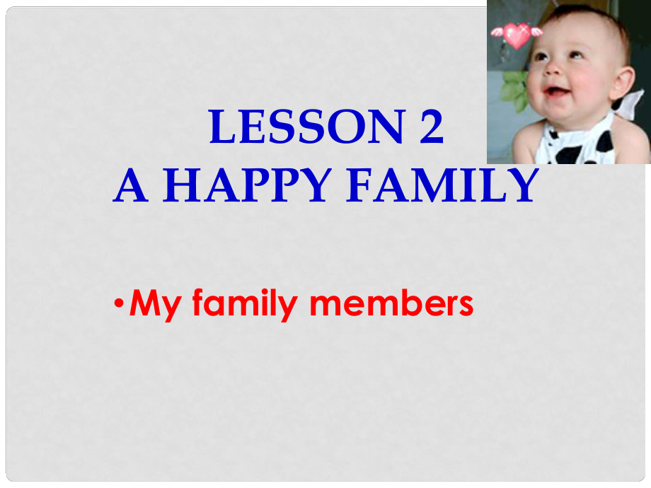 江蘇省鹽城市亭湖新區(qū)實(shí)驗(yàn)學(xué)校七年級英語《Lesson 2 A happy family》課件2 牛津譯林預(yù)備版_第1頁