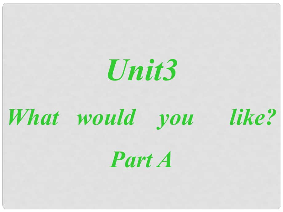 五年級英語上冊 Unit3 What would you like課件3 人教PEP_第1頁