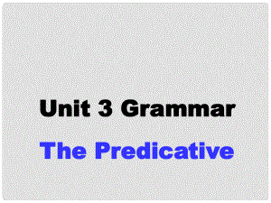 高中英語(yǔ) Unit 3 Australia Grammar課件2 新人教版選修9