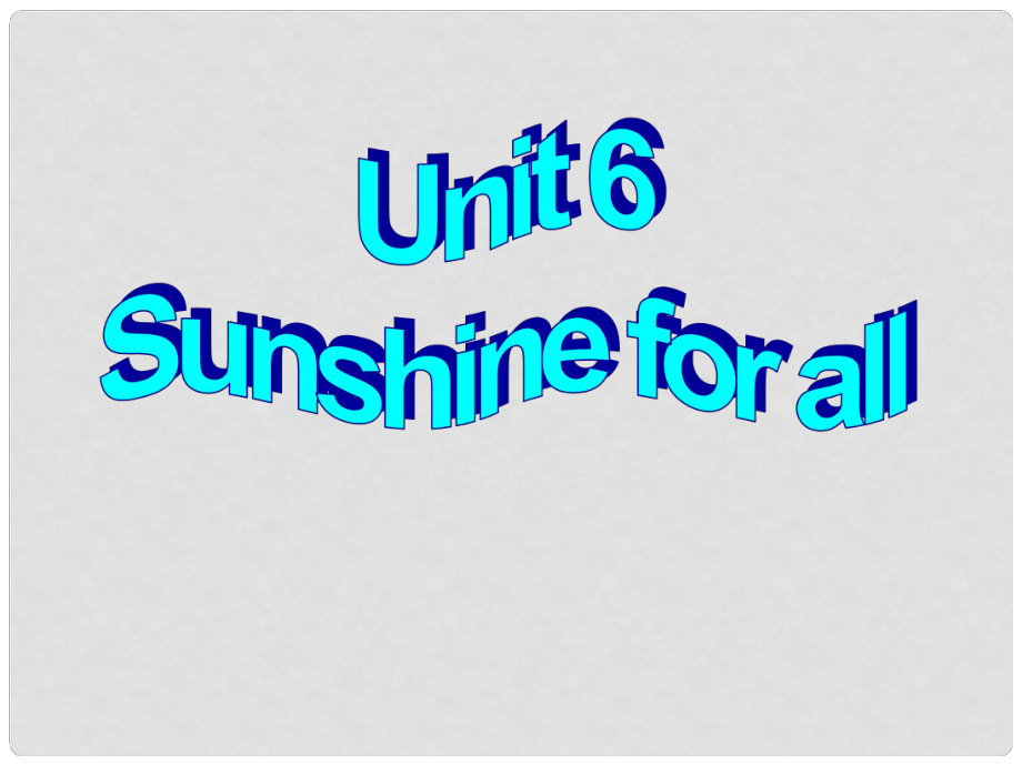 江蘇省鹽城市永豐初級中學(xué)八年級英語下冊 Unit 6 Sunshine for all Task課件 （新版）牛津版_第1頁