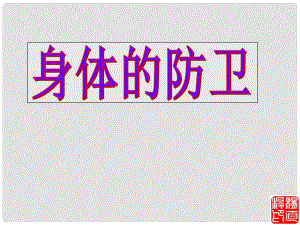 九年級生物 身體的防衛(wèi)1 課件