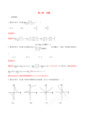 【備戰(zhàn)】四川版高考數(shù)學(xué)分項匯編 專題3 導(dǎo)數(shù)含解析理