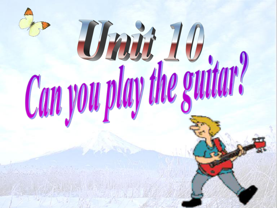 七年級英語Can you play the guitar 2課件新人教版_第1頁