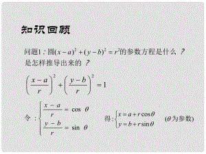 黑龍江省虎林高級(jí)中學(xué)高三數(shù)學(xué) 第二講 橢圓的參數(shù)方程課件 新人教A版選修44