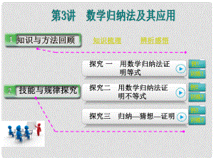 高考數(shù)學(xué)第一輪復(fù)習(xí) 第十二篇 第3講 數(shù)學(xué)歸納法及其應(yīng)用課件 理 新人教A版