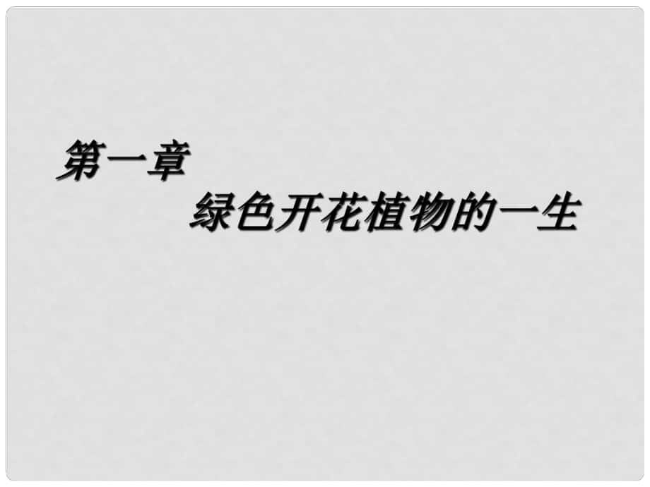 八年級生物上冊 綠色開花植物的一生復習課件 濟南版_第1頁