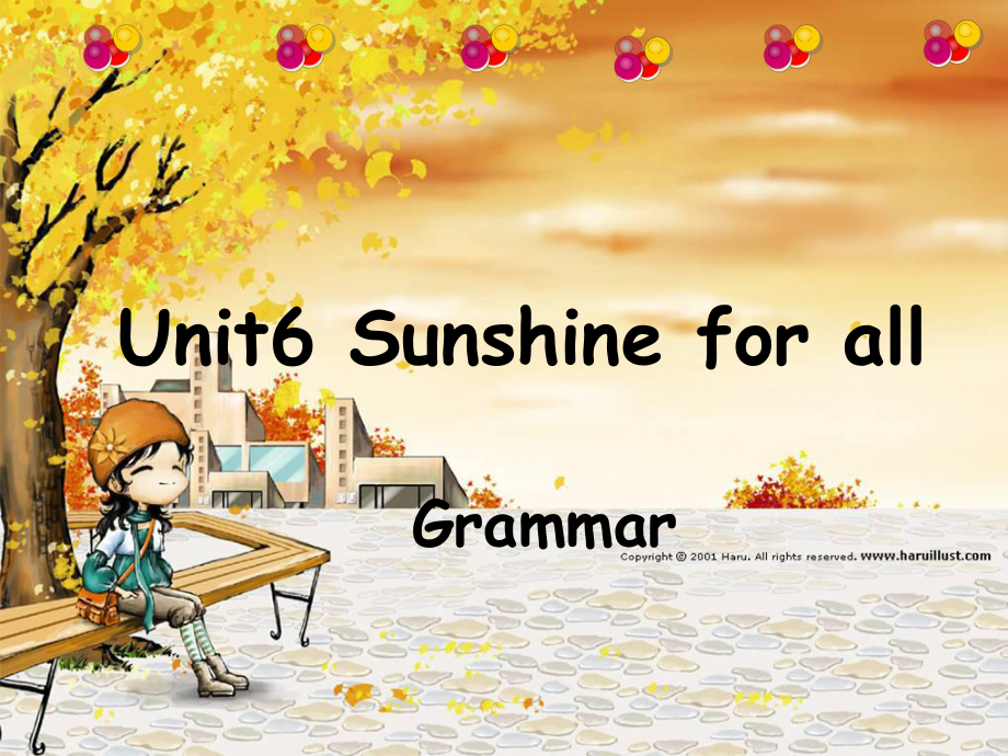 江苏省盐城市盐都县郭猛中学八年级英语下册《Unit 6 Sunshine for all Grammar》课件 （新版）牛津版_第1页