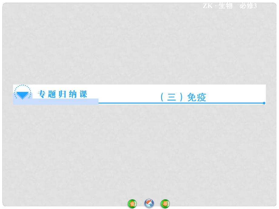 高中生物 免疫专题归纳课课件 浙科版必修3_第1页