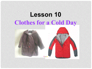 七年級英語上冊 Unit 2 Lesson 10 Clothes for a Cold Day課件 （新版）冀教版