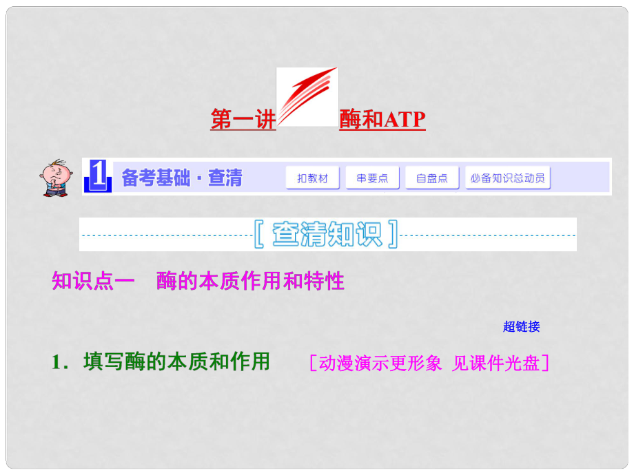 高考生物大一輪復(fù)習(xí) 第三單元 第一講 酶和ATP課件 新人教版必修1_第1頁