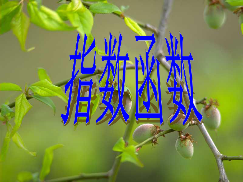 高一數(shù)學(xué)指數(shù)函數(shù) 課件必修一_第1頁(yè)