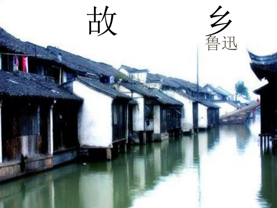 浙江省海鹽縣濱海中學(xué)九年級語文上冊《第9課 故鄉(xiāng)》課件 新人教版_第1頁