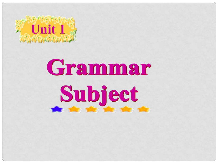 高中英语 Unit 1 Breaking records Grammar课件1 新人教版选修9_第1页