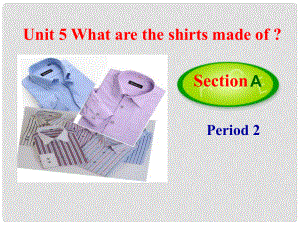 九年級(jí)英語全冊(cè) Unit 5 What are the shirts made of？Section A（2a2d）課件 （新版）人教新目標(biāo)版