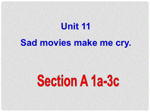 浙江省紹興縣楊汛橋鎮(zhèn)中學(xué)九年級英語全冊《Unit 11 Sad movies make me cry》（Section A 2）課件 （新版）人教新目標(biāo)版