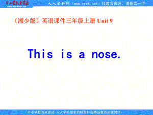 湘少版三上Unit 9 This is a noseppt課件