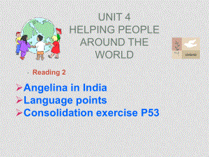 七年級英語Unit4 Helping people around the worldReading(ppt)牛津版選修六