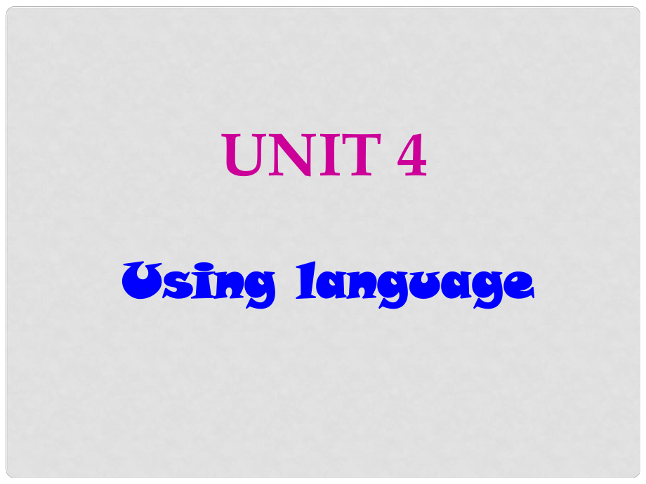 高中英语 Unit 4 Earthquakes using language课件1 新人教版必修1_第1页