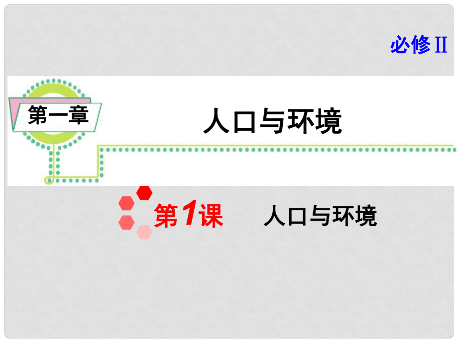 高考地理一輪總復習 第一章 人口與環(huán)境課件 新人教版必修2_第1頁