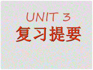 吉林省長市第五中學(xué)高中英語《Unit 3 Life in the future anguage points and grammar》課件 新人教版必修5