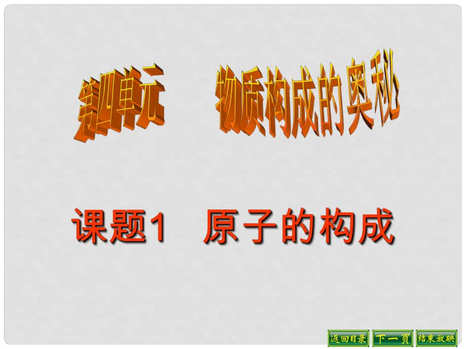 遼寧省燈塔市第二初級中學九年級化學上冊 4.1 原子的構(gòu)成課件2 新人教版_第1頁