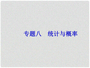 中考數(shù)學總復(fù)習 第二篇 專題突破 專題八 統(tǒng)計與概率課件