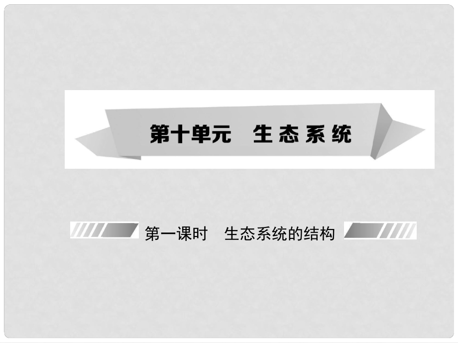 高考生物一輪復(fù)習(xí) 第10單元 生態(tài)系統(tǒng)課件 新人教版_第1頁(yè)