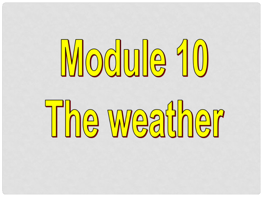 八年級(jí)英語(yǔ)上冊(cè) Module 10 Unit 3 Language in use課件2 （新版）外研版_第1頁(yè)