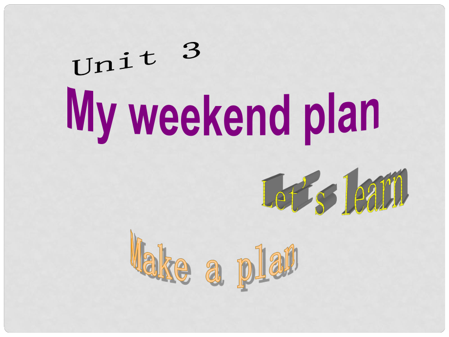 六年級英語上冊 Unit3 My weekend plan PartA課件 人教版PEP_第1頁