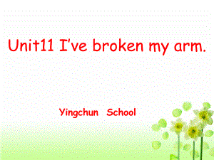 九年級英語上：Unit 11 I’ve broken my arm課件（魯教版）