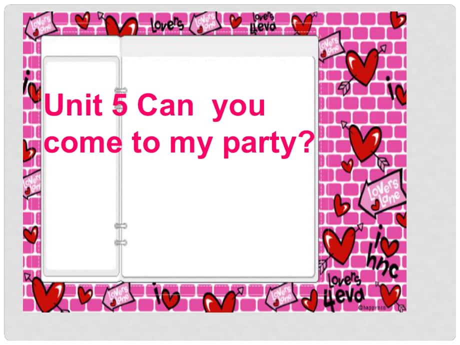 八年級英語Unit5 Can you come to my party 1課件新人教版_第1頁