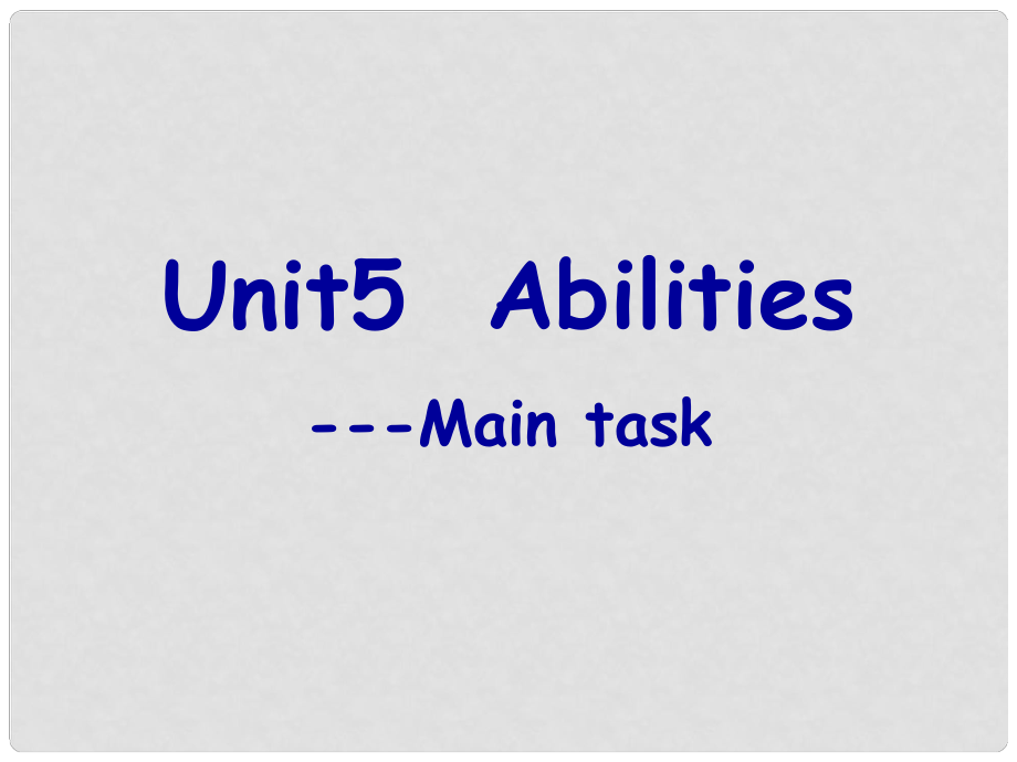 七年级英语Unit 5 Main task课件牛津版_第1页