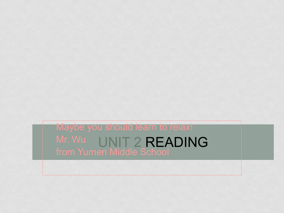 八年級英語下期Unit2 Reading 課件_第1頁