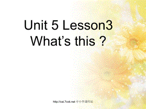 魯科版英語(yǔ)三年級(jí)上冊(cè)Unit 5 Lesson 3What’s this課件