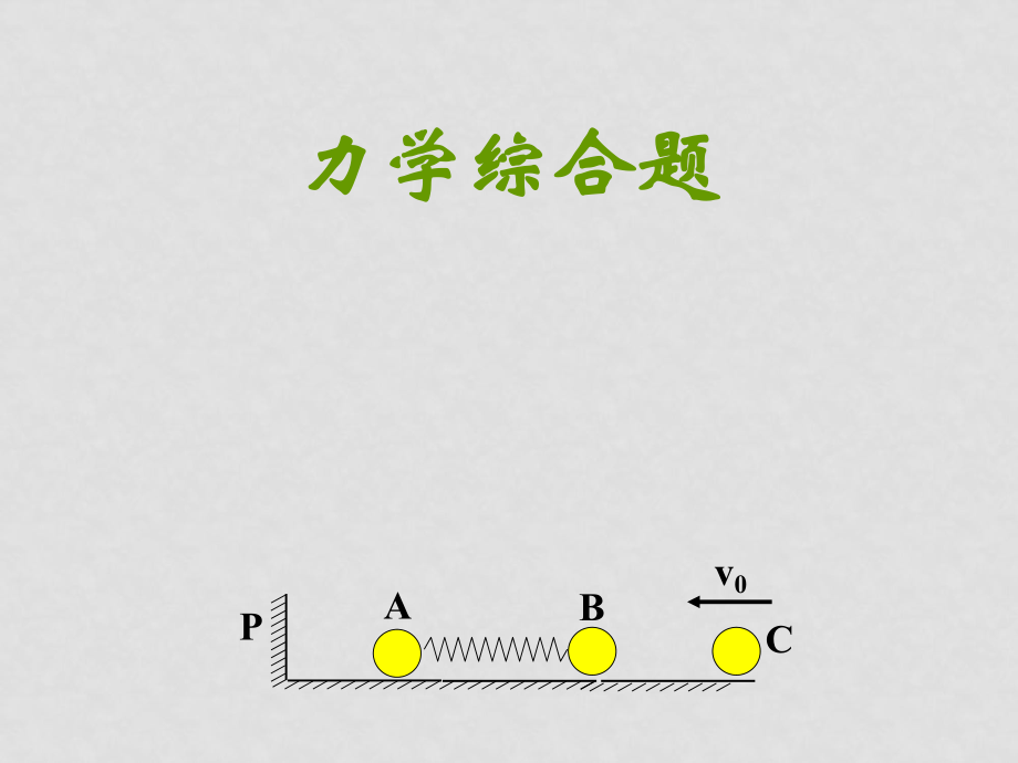 高三第物理二輪復習專題復習 7 力學綜合題 課件_第1頁