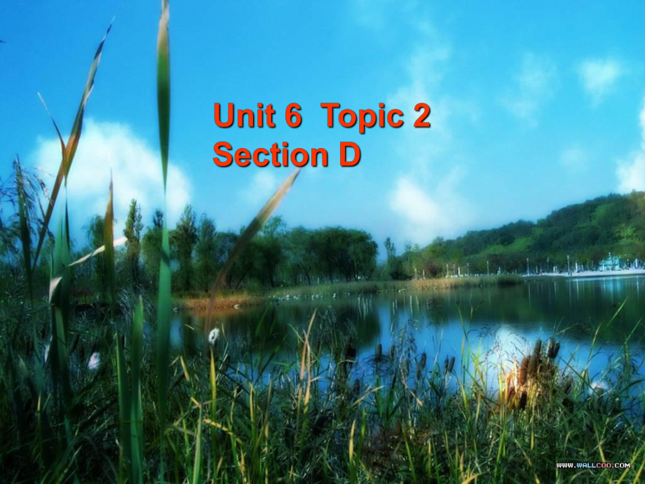 九年級(jí)英語Unit6 Topic 2 Section D 2課件湘教版Unit 6Topic 2 Section D_第1頁