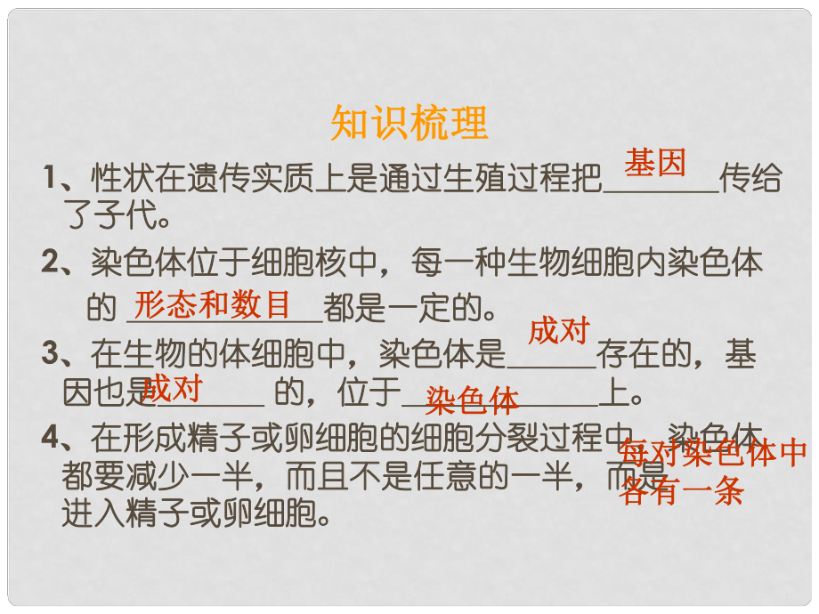 江西省贛縣第二中學八年級生物下冊 723 基因的顯性和隱形課件 新人教版_第1頁