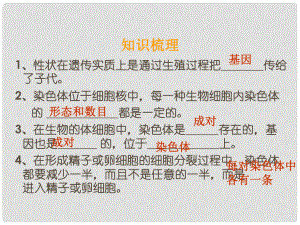 江西省贛縣第二中學八年級生物下冊 723 基因的顯性和隱形課件 新人教版