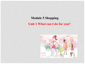 七年級(jí)英語下冊(cè) Module 5 Shopping Unit 1 What can I do for you課件 （新版）外研版1