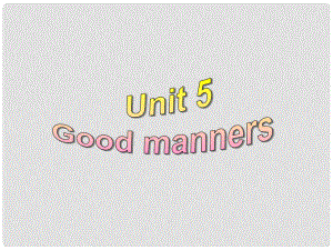 江蘇省鹽城市永豐初級中學(xué)八年級英語下冊 Unit 5 Good manners Grammar課件 （新版）牛津版