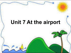 北師大版英語五下Unit 7 At the airportPPT課件