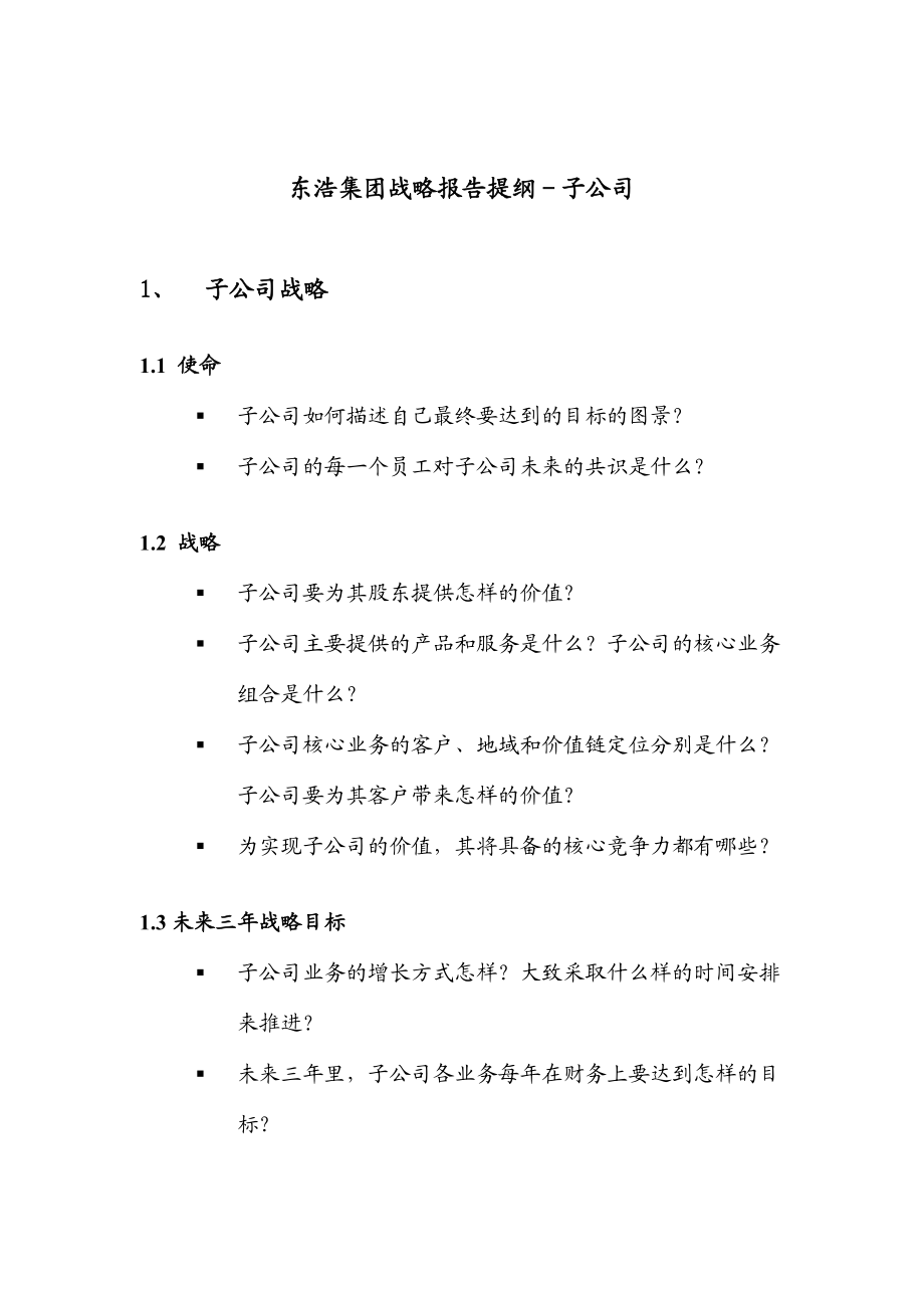 东浩集团战略报告提纲_子公司_v2_第1页