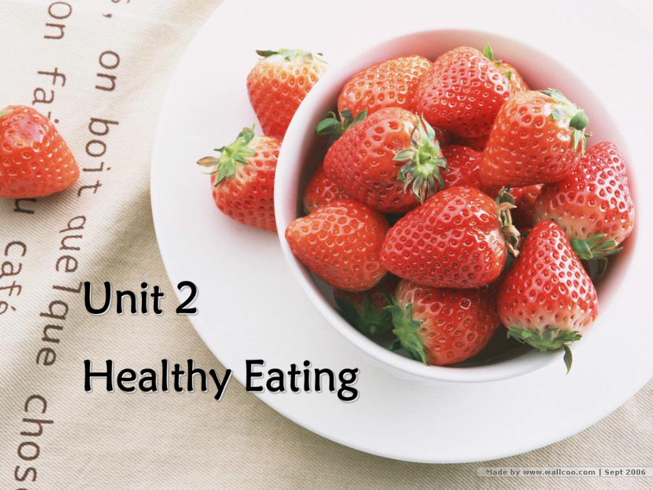 高一英语必修3 Unit 2 Healthy Eating Period 3 reading 2 (课件)_第1页