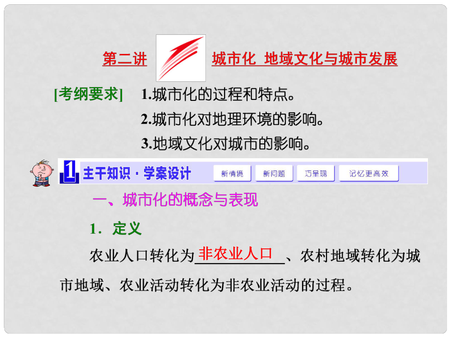 高考地理 第六章 第二講 城市化 地域文化與城市發(fā)展課件_第1頁(yè)