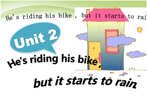 六下M5U2he-is-riding-his-bike--but-it's-starting-to-rain